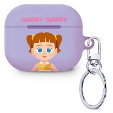 디즈니 토이스토리4 라벤더 개비개비 에어팟 3세대 케이스 + 키링, 혼합색상, 1개