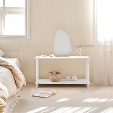 Room&Home 韓國製 每日圓角方形層架 白色 800 x 300 x 430 mm 2層