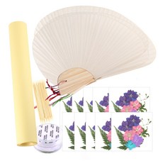 조가비 부채 만들기 압화 체험 패키지 세트 10인용 중, JK319, 1세트