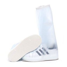 피치몰 장마철 오토바이 신발보호 레인부츠 XXXL, 투명, 1개