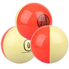 BUKURO HONMA 馬卡龍 雙色混合 公園高爾夫球 4入, 紅色 + 黃色, 1入, 3個