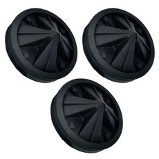 廚餘處理機防濺橡膠蓋 8.5cm, 黑色, 3個