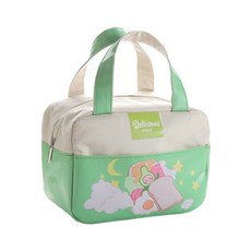 JCP 可愛水果插畫保冷袋, 綠色, 1個