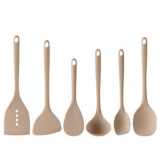 FLaiTO 鉑金矽膠廚具6件組, 磚紅色, 1套, 廚具6種