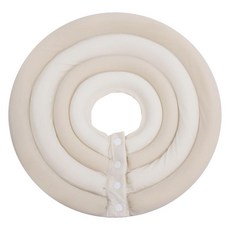 Dingdong Pet 寵物超輕量防舔咬頭套, 奶油米色, 1個