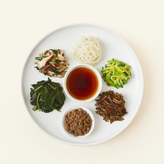 정미경키친 저당비빔밥용 한우나물비빔 7종 세트 190g, 1세트