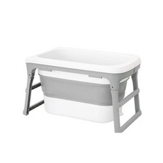 SHABATH 高級折疊式移動半身浴缸 1米, 1個, 灰色