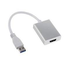 USB 3.0 to HDMI 모니터 컨버터, 화이트, 1개