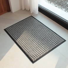 시나앤소모 보카시 고무현관 발매트, 그레이아이보리