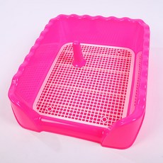 Yorong狗寵物波浪簡易排便盤, 亮粉色, 1個