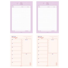 marimong 飛行威爾士注意PAD B宇宙2P + Cherry Mong 2P套組, 1套, 混合顏色