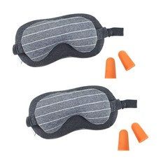 BSBESTSHOP 一體成形多功能睡眠眼罩 深灰色 2入+耳塞 普通款 2副, 隨機發貨