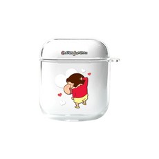 蠟筆小新AirPods透明保護套, 單品, 害羞的傢伙