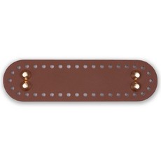 Knit Love 鉚釘包底 橢圓形, 1個, 棕色