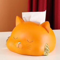 JCP 胖嘟嘟餃子貓咪面紙盒, 橘色