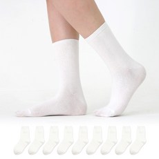 twotosox 女性長版基本中筒襪10雙