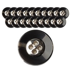射出 YL水牛角鈕扣 21mm, 20個, 鎳