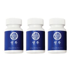 Seondu 男用黑瑪卡綜合補充錠, 3罐, 36g