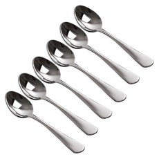 現代餐具茶匙, 6入, 單色