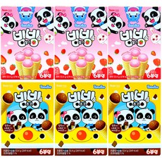 鬆脆巧克力 6 片 53.4gx 3p + Bing Bing 草莓 6 片 53.4gx 3p 套組, 1組
