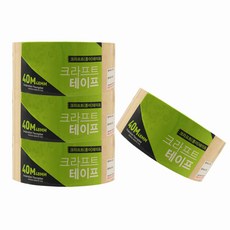 Daebaktape 牛皮紙膠帶 40m, 淺褐色的, 4個