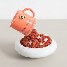 flowertree 人造花 斯皮爾斯坎迪亞 水盤, 赭色