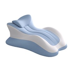 HONDONI 新式人體工學夫妻好運神器枕/趴趴枕/腿靠枕/辦公靠墊 Q15-BL, 藍灰色