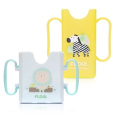 FLEXA 牛奶有有Holder+迷你包Holder組, 1套, 藍色獅子, 黃色斑馬(迷你包)