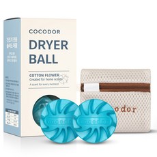 COCODOR 珂珂朵爾 烘衣球 2入 + 專用袋 組, 1套, 棉花