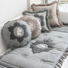 ANDCOTTON 純棉天使棉北歐高級沙發墊, 灰色