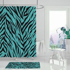 Floz 獨特繽紛設計浴簾 A06 180 x 150 cm + 掛鉤, 1套