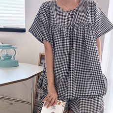 봉봉스토리 임산부 와플로쟈 반팔티 + 반바지 상하세트