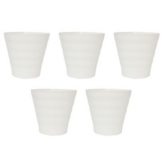 fresh garden Minatsuki 砂濾花盆 5入, 白色