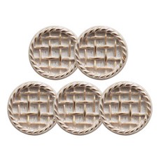 ButtonKing 克洛伊鈕扣 21mm, 金色白色, 5個