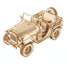 Robotime MC701 Army Jeep DIY 軍用吉普, 單一顏色, 1個