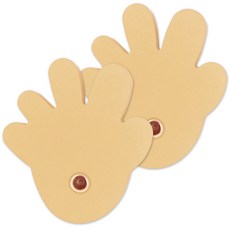 韓國 Aison 旋轉式手掌造型防關門緩衝墊, 2個, 米色