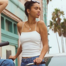 컴포트랩 에르고핏 골지 튜브탑 숏