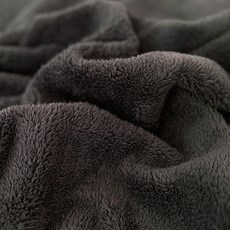 柔軟雙面羊羔絨布料, 1個, 黑色