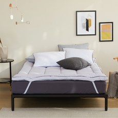 comet 可水洗法蘭絨床墊, 淺灰色