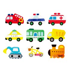 CHUNG YANG TOY 毛氈魔鬼氈教材9件組, 混合顏色