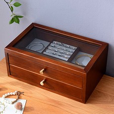 Lumiru 木質首飾收納盒棕色 31.5 x 19 x 13cm, 1個