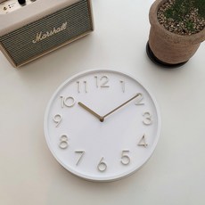 靜音摩登時代掛鐘 280, 白色
