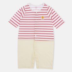 Organic Boom 四季條紋嬰兒連身衣