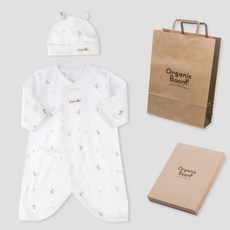 Organic Boom 嬰幼兒 青龍年 龍寶寶 夏季紗布衣 + 帽子 + 提袋 + 禮盒組