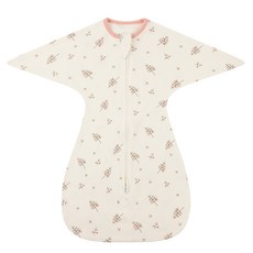 Starbean 新生兒用 圖案 雙向 雙拉鍊 純棉包巾 S