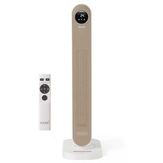 한경희생활과학 저소음 그래핀 PTC 타워형 전기히터, HAAN-P7000a, 화이트 + 베이지
