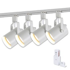 BLINGLIGHT LED GS 1米圓筒餐桌軌道燈 PAR30 燈泡 4件套組, 白色, 1套