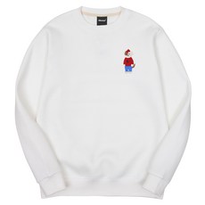 옥스타 남녀공용 미니미 강렬한 브로독 자수 특양면 맨투맨 1SSP005