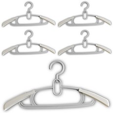 itgom 兒童用防滑衣架, 灰色, 5個