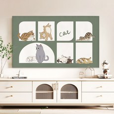 Sonio 動物圖案鬆緊帶電視罩, 01 貓咪綠